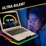 KLIM Ultimate RGB Laptop Cooling Pad - 17" Compatible