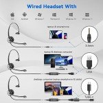 Wantek 3-in-1 USB Headset with Microphone