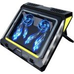 High-Speed Gaming Laptop Cooling Pad with Lights
