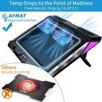 High-Speed Gaming Laptop Cooling Pad with Lights