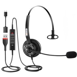 Arama USB Noise-Cancelling Headset with Microphone