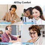 HROEENOI USB Wired Headset with Noise-Cancelling Mic