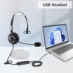 Arama USB Noise-Cancelling Headset with Microphone