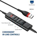 Arama USB Noise-Cancelling Headset with Microphone