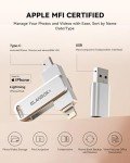 MFi Certified 128GB USB Flash Drive for iPhone