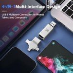 JSL 128GB 4-IN-1 Photo Backup Stick