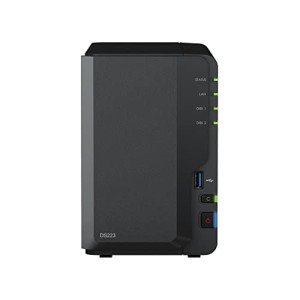 Synology DS223 2-Bay NAS with 8TB Storage