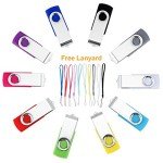 16GB USB 2.0 Swivel Flash Drive 10-Pack
