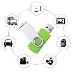 16GB USB 2.0 Swivel Flash Drive 10-Pack