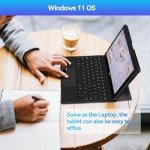 ADREAMER Windows 11 Tablet with Keyboard 10.1“: 8GB+128GB Tablet PC, Intel Celeron N4120 2.6Hz, 2.4G+5G WiFi, 4000mAh Battery Tablet 2 in 1 with Docking Keyboard