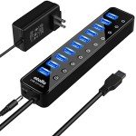 Atolla 10-Port USB 3.0 Hub with Switches