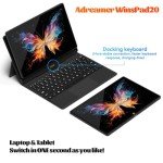 ADREAMER Windows 11 Tablet with Keyboard 10.1“: 8GB+128GB Tablet PC, Intel Celeron N4120 2.6Hz, 2.4G+5G WiFi, 4000mAh Battery Tablet 2 in 1 with Docking Keyboard