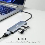 BENFEI 4-Port Ultra-Slim USB 3.0 Hub