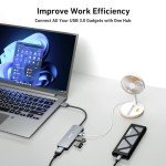 BENFEI 4-Port Ultra-Slim USB 3.0 Hub