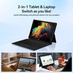 ADREAMER Windows 11 Tablet with Keyboard 10.1“: 8GB+128GB Tablet PC, Intel Celeron N4120 2.6Hz, 2.4G+5G WiFi, 4000mAh Battery Tablet 2 in 1 with Docking Keyboard