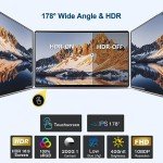 CUIUIC 14" FHD Touchscreen Monitor with Speakers