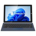 AWOW Windows Tablet with Keyboard 10.1", Detachable 2 in 1 Laptop Touchscreen Windows 11, 8GB RAM 256GB Storage, Intel Celeron N4120 2.6GHz, 2.4G+5G WiFi, Bluetooth, USB3.0, HDMI, Dual Camera