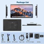 CUIUIC 14" FHD Touchscreen Monitor with Speakers