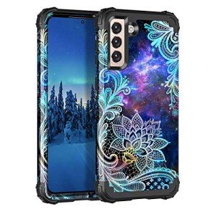 Floral Heavy Duty Case for Galaxy S21 5G