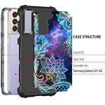 Floral Heavy Duty Case for Galaxy S21 5G