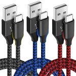 10ft USB C Charger Cable 3-Pack - Fast Charge