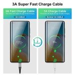 3-Pack 10ft Fast Charging USB Type C Cables