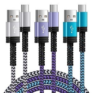 10FT USB-C Fast Charging Cable 3-Pack