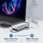 13 in 1 USB C Docking Station - Dual Monitor, Triple Display, 8 USB C/A Ports, Ethernet, Audio - For MacBook, Dell, HP, Lenovo, Surface