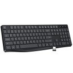 Lovaky MK98 Ergonomic Wireless Keyboard with Numeric Keypad