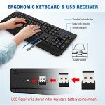 Wireless Keyboard and Mouse Combo for PC/Mac