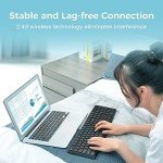 Lovaky MK98 Ergonomic Wireless Keyboard with Numeric Keypad