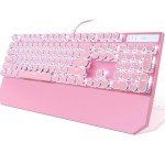 Camiysn Retro Pink Mechanical Gaming Keyboard