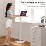 Height Adjustable Portable Laptop Floor Stand