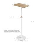 Height Adjustable Portable Laptop Floor Stand