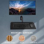 VIVO Height Adjustable Wall Mount with Keyboard Tray
