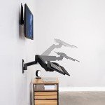 VIVO Height Adjustable Wall Mount with Keyboard Tray
