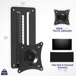 VIVO Adjustable Articulating Wall Mount for Monitors