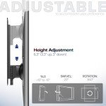 VIVO Adjustable Articulating Wall Mount for Monitors
