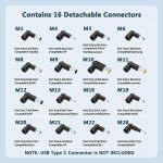 90W Universal Laptop Charger with 16 Connectors