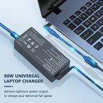 90W Universal Laptop Charger with 16 Connectors