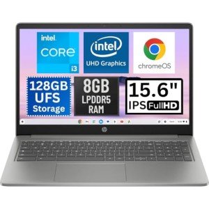 HP Chromebook Plus 15.6" Intel Core i3 Laptop