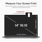 14" Laptop Privacy Screen with Anti-Glare Filter