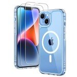 TAURI 3-in-1 Magnetic iPhone 13 Case with Protectors