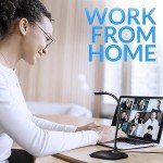 KLIM Talk USB Desk Microphone for Computer - New Version 2024 - Compatible with Any PC Laptop Mac PS4 - Professional Desktop Mic with Stand - Recording Gaming Streaming YouTube Podcast Mics