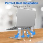 Tonmom Metal Laptop Stand for 10-15.6” Laptops