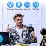 KLIM Talk USB Desk Microphone for Computer - New Version 2024 - Compatible with Any PC Laptop Mac PS4 - Professional Desktop Mic with Stand - Recording Gaming Streaming YouTube Podcast Mics