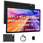 10.1" Android 13 Tablet, 4G, Quad-Core, GPS
