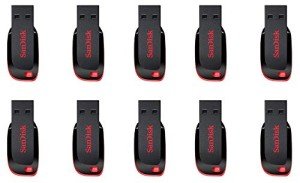 SanDisk 8GB Cruzer Blade USB Flash Drive Pack