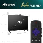 Hisense 40-Inch FHD Smart Roku TV with Alexa