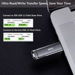 SSK 2TB USB Dual Drive SSD - 550MB/s Speed